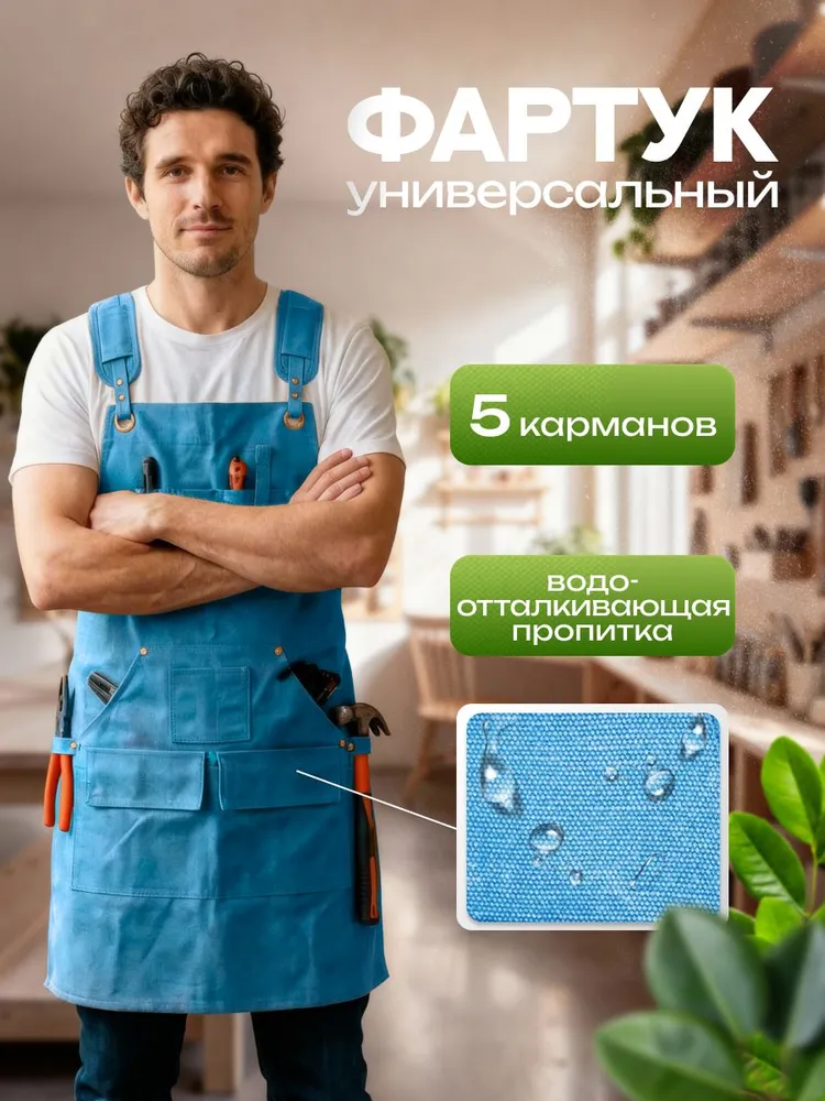 Фартук рабочий универсальный мужской и женский
