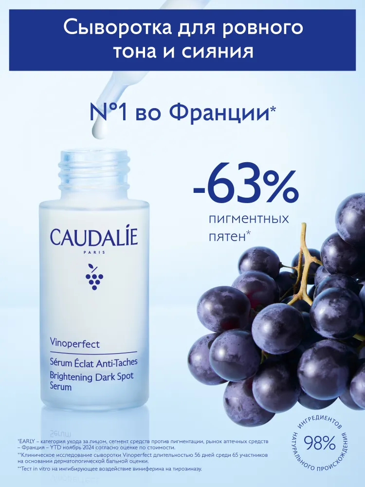 Caudalie Vinoperfect сыворотка для лица