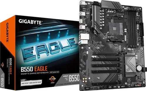 Gigabyte B550 EAGLE Материнская плата , AM4, AMD B550, 4xDDR4, 4xSATA, 2xM.2, 1xPCIe 4.0 x16, 4xPCIe