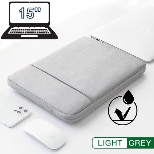 Чехол для ноутбука до 15" (светло-серый)
