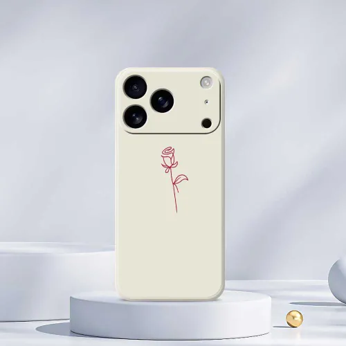 Мягкая оболочка из ТПУ защищает телефон от царапин и подходит для iPhone 17 Pro. Простой стиль розов