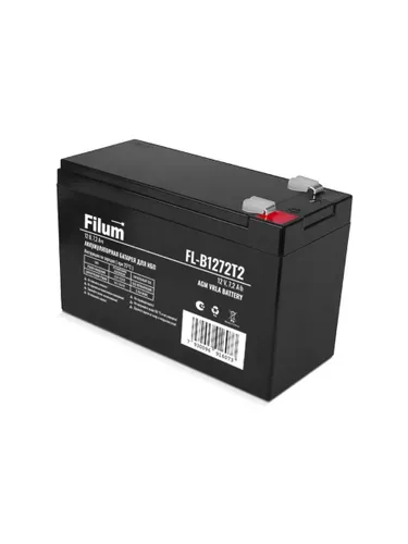 Батарея для ИБП Filum FL-B1272T2 AGM VRLA 12 В, 7.2 Ач, (ШхВхГ) 151х100х65 мм, с клеммой Т2