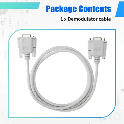 шт. 5-футовый кабель для последовательного RS232 модема типа "мама-мама" DB9 FTA RS232 (светло-серый