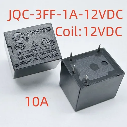 3pcs Электромеханическое реле JQC-3FF-1A-12VDC 10А 4 контакта