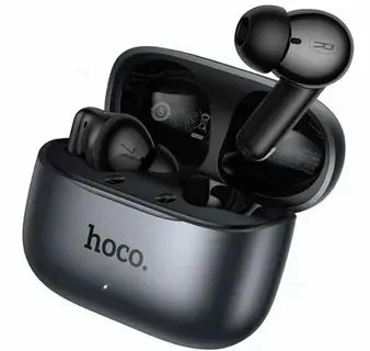 hoco Наушники беспроводные с микрофоном Hoco EQ27, Bluetooth, USB Type-C, черный, серый