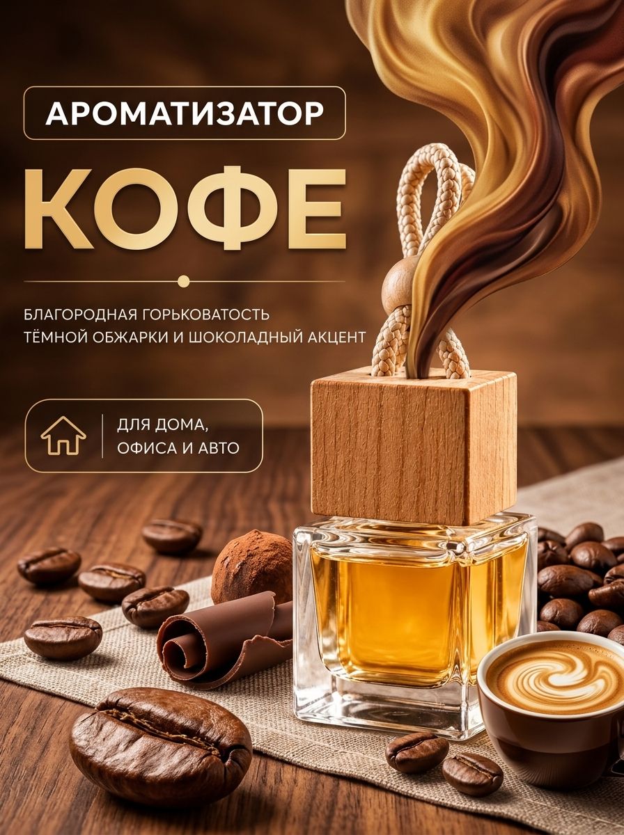 АРОМАТИЗАТОР AIRUS 汽车芳香剂, 咖啡, 5 毫升