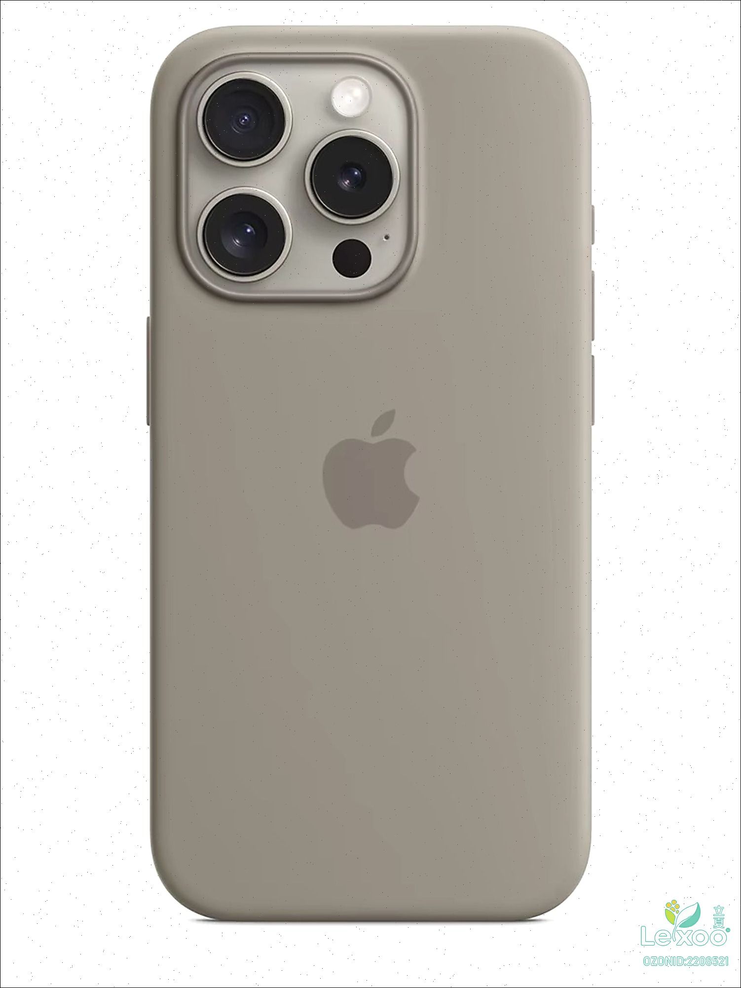 智能手机壳 用于 Apple iPhone 15 Pro Max, 硅胶, 灰色
