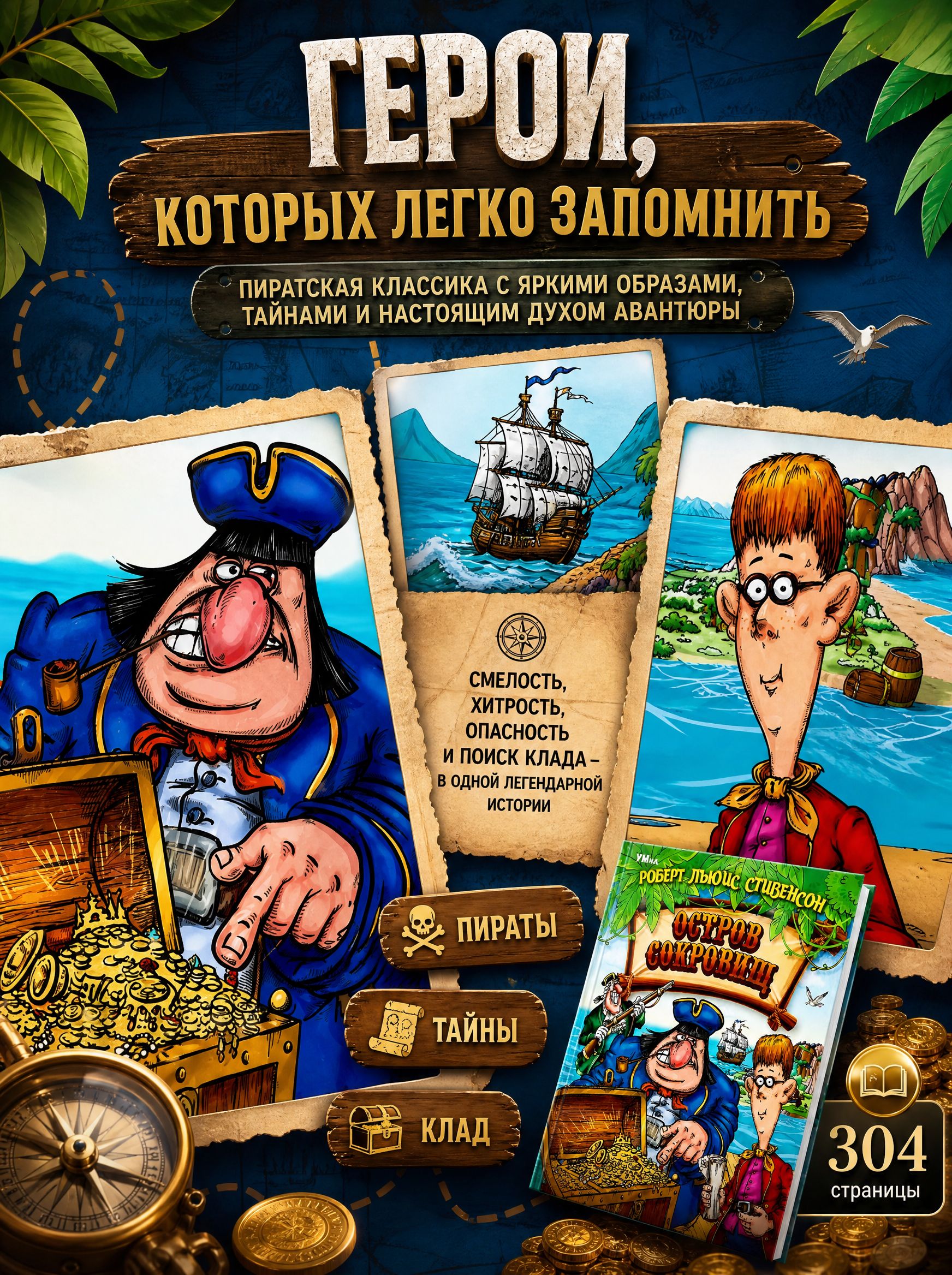 Книга Остров Cокровищ Стивенсон Р. Л., Умка | Treasure Island. Beloved Classics - Ozon image 2