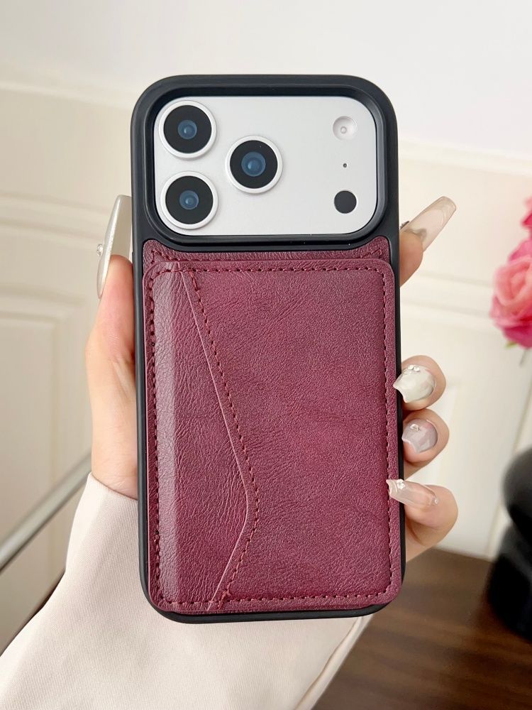 智能手机壳 用于 Apple iPhone 17 Pro, 热塑性聚氨酯, 酒红色