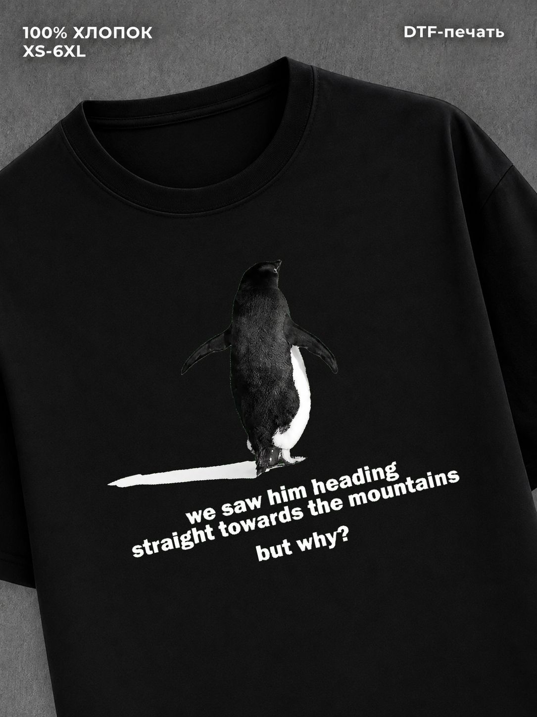 Футболка but why penguin