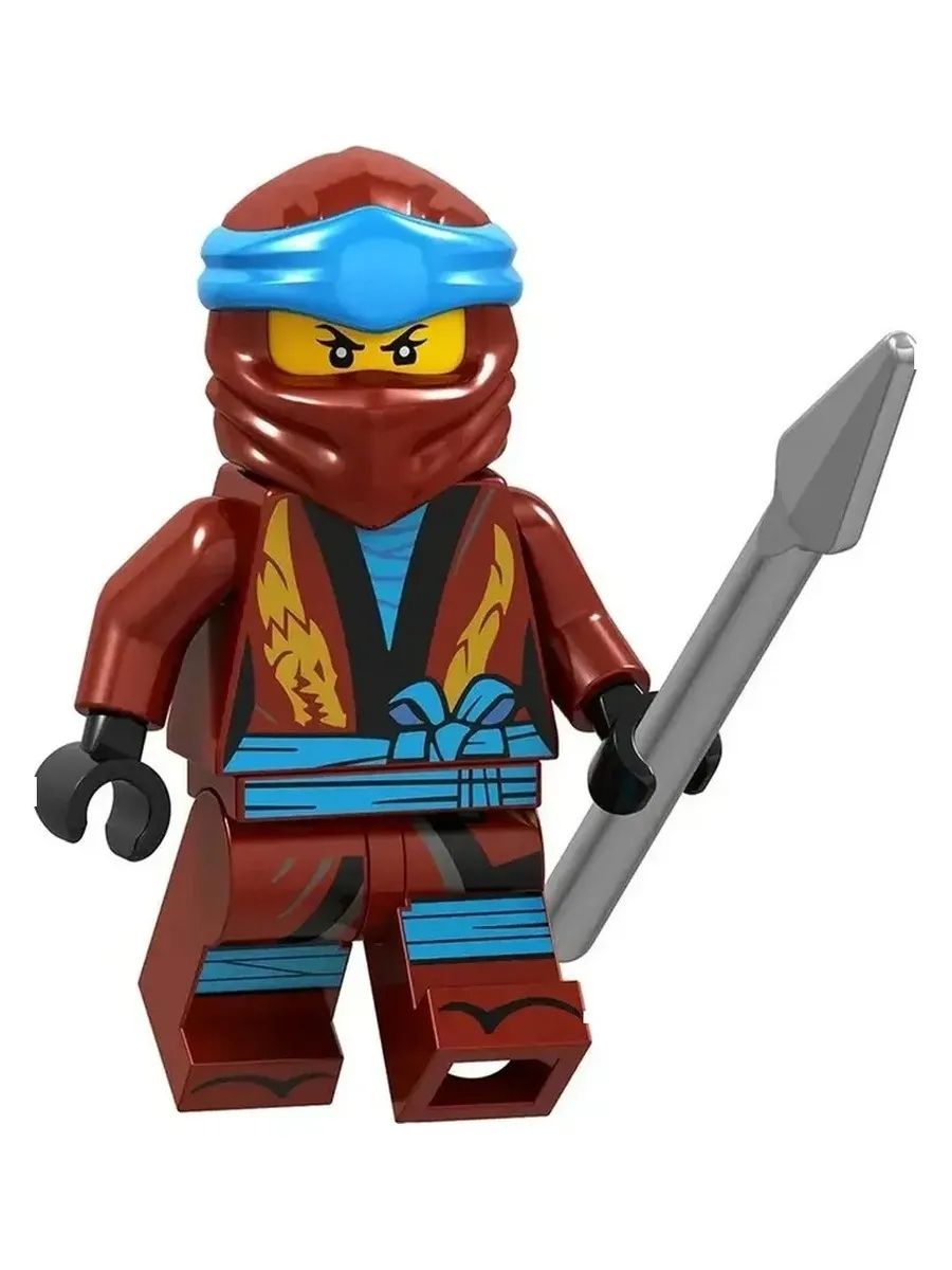 Фигурка Ния в красном кимоно с копьём / Ниндзяго / Минифигурка Ninjago