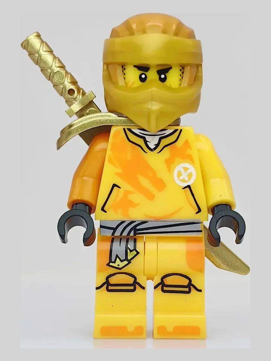 Фигурка Желтый Ниндзя с мечом / Ниндзяго / Минифигурка Ninjago