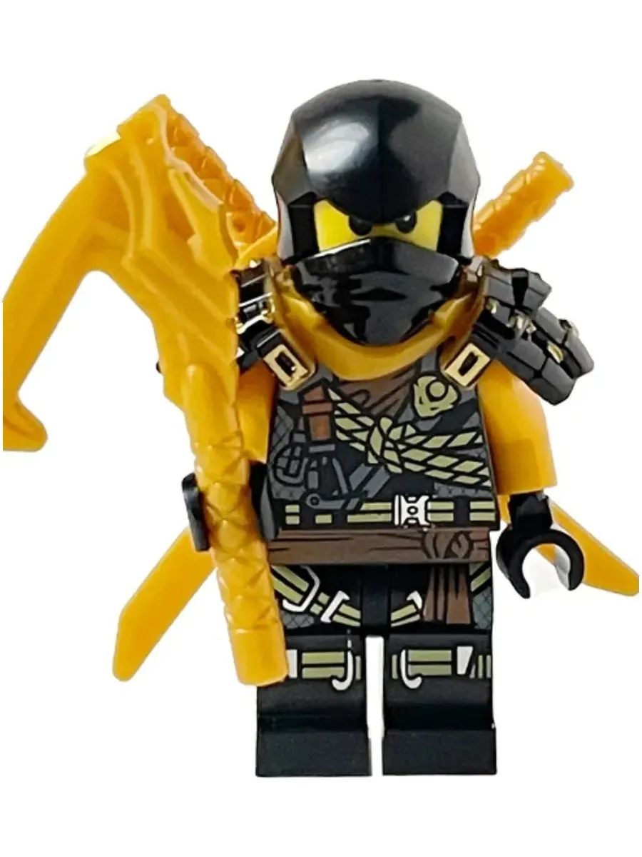 Фигурка Коул в броне с оружием / Ниндзяго / Минифигурка Ninjago