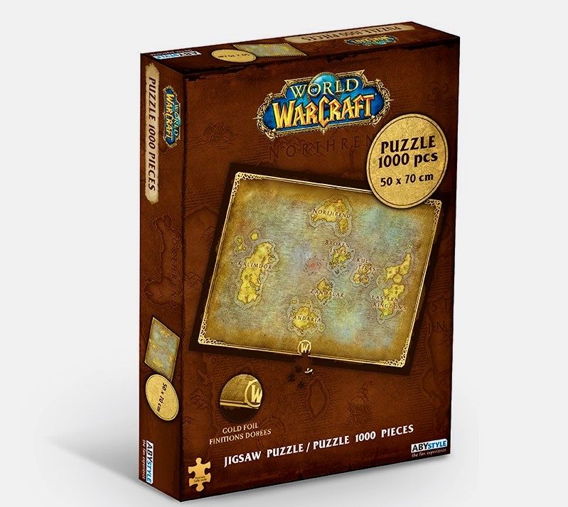 WORLD OF WARCRAFT - Пазл 1000 деталей - Карта Азерота