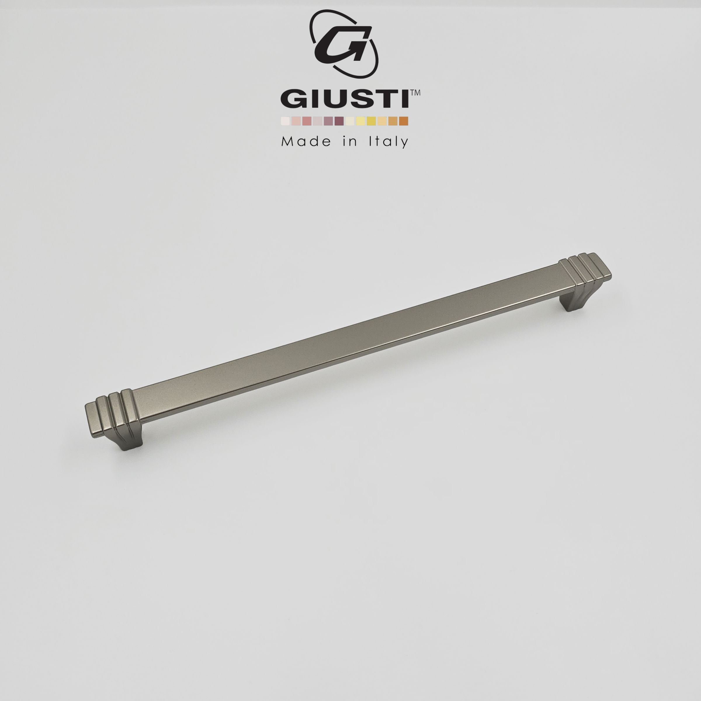 Ручкамебельная,СкобаGiusti(Италия),Цвет-Матовыйникель224мм