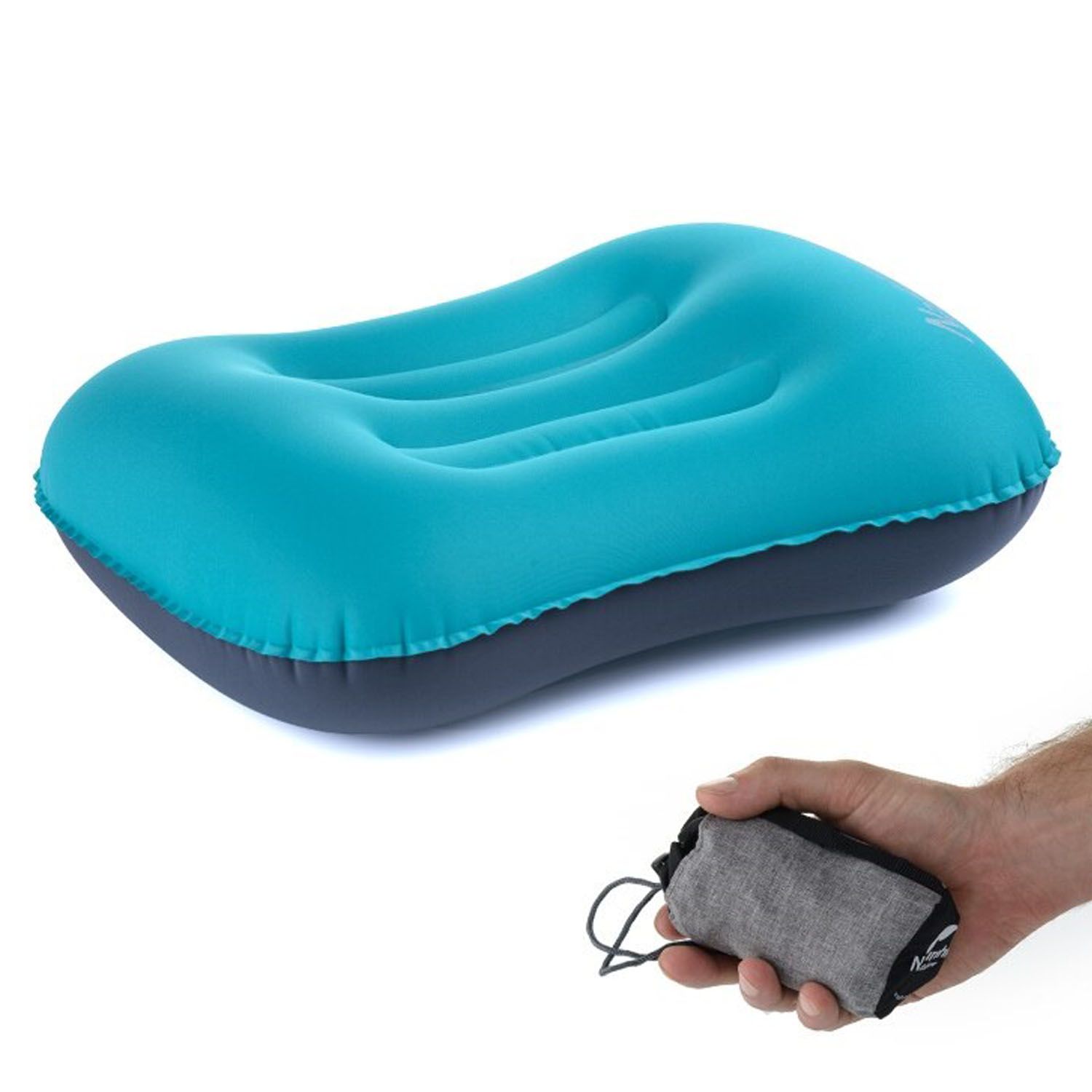 ПодушкаNaturehikeLightweightTpuAerosInflatablePillowWithNewNozzleBlue(UNI:onesize)