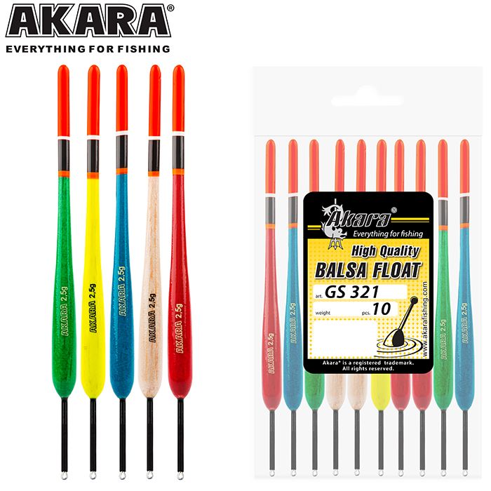 Поплавок Akara бальса GS321 2,5 гр.; 1шт.