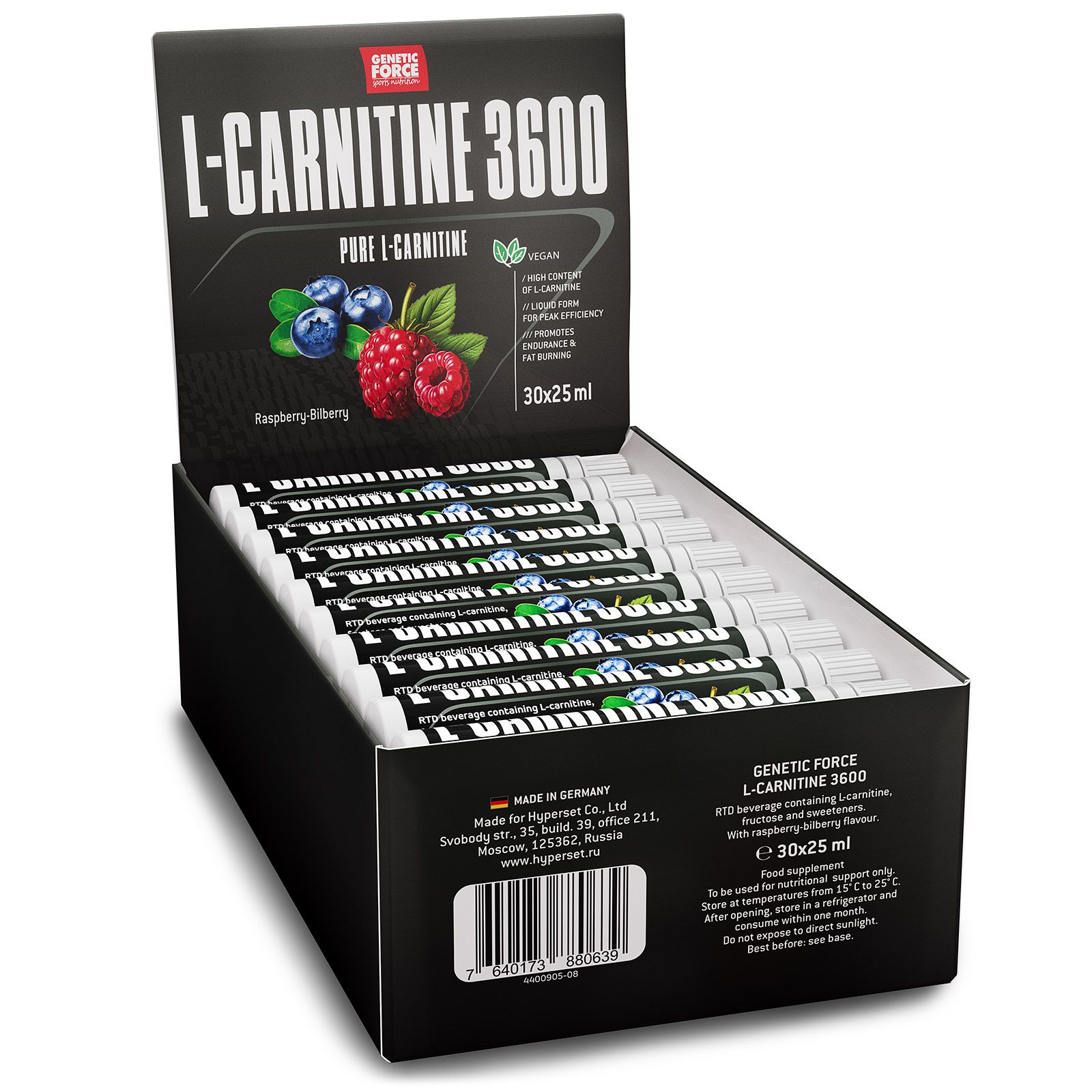 genetic nutrition l carnitine L-Carnitine, 500 mg, 30 vegetarian capsules main image 0