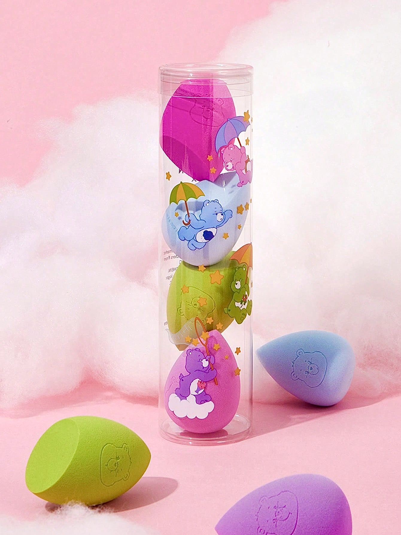 Заботливые мишки Care Bears Набор спонжей для сакияжа, 4 цвета