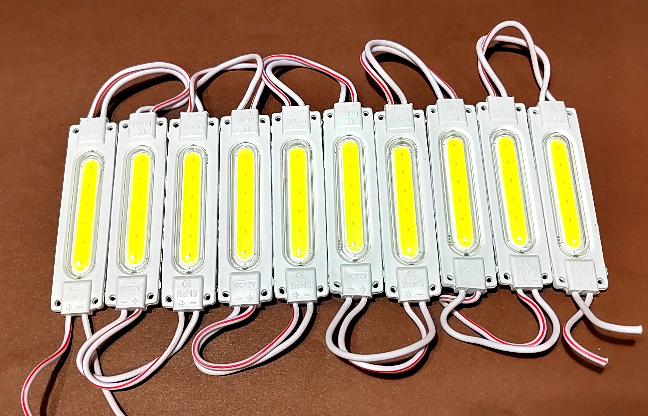 МодульподсветкиLED1COB24В6500Кбелыйвкомплекте10шт.