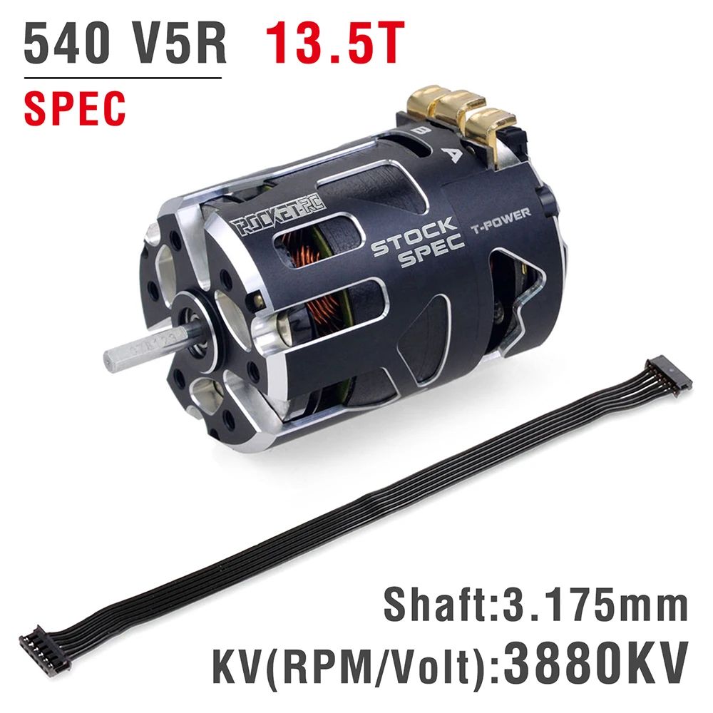 Surpass Hobby Rocket 540 V5R 13.5T 3880KV Sensored Brushless SPEC Racing Motor