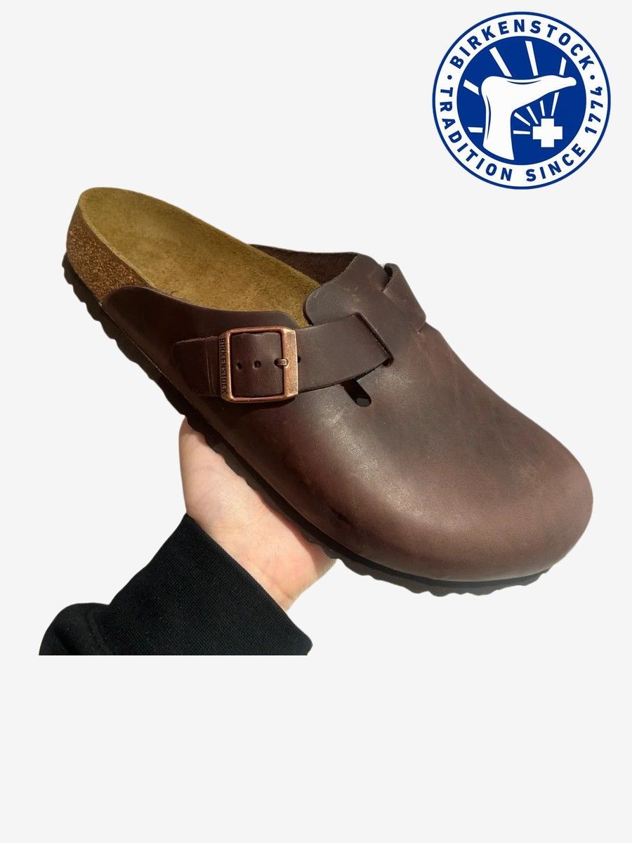СабоBirkenstockBirkenstockBostonSoftFootbedSuedeLeatherAAS65