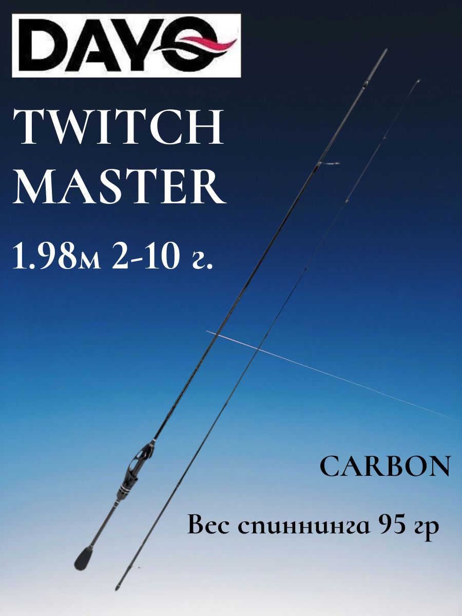СпиннингDAYOTWICHMASTER1.98м,тест2-10гр