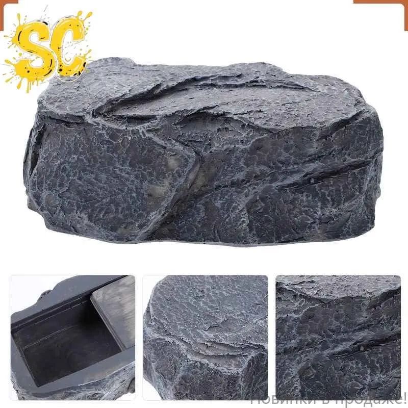 КоробкаДляКлючейВФормеКамняСТайнымОтсекомДляУлицы10.50X7.00X4.00Cm