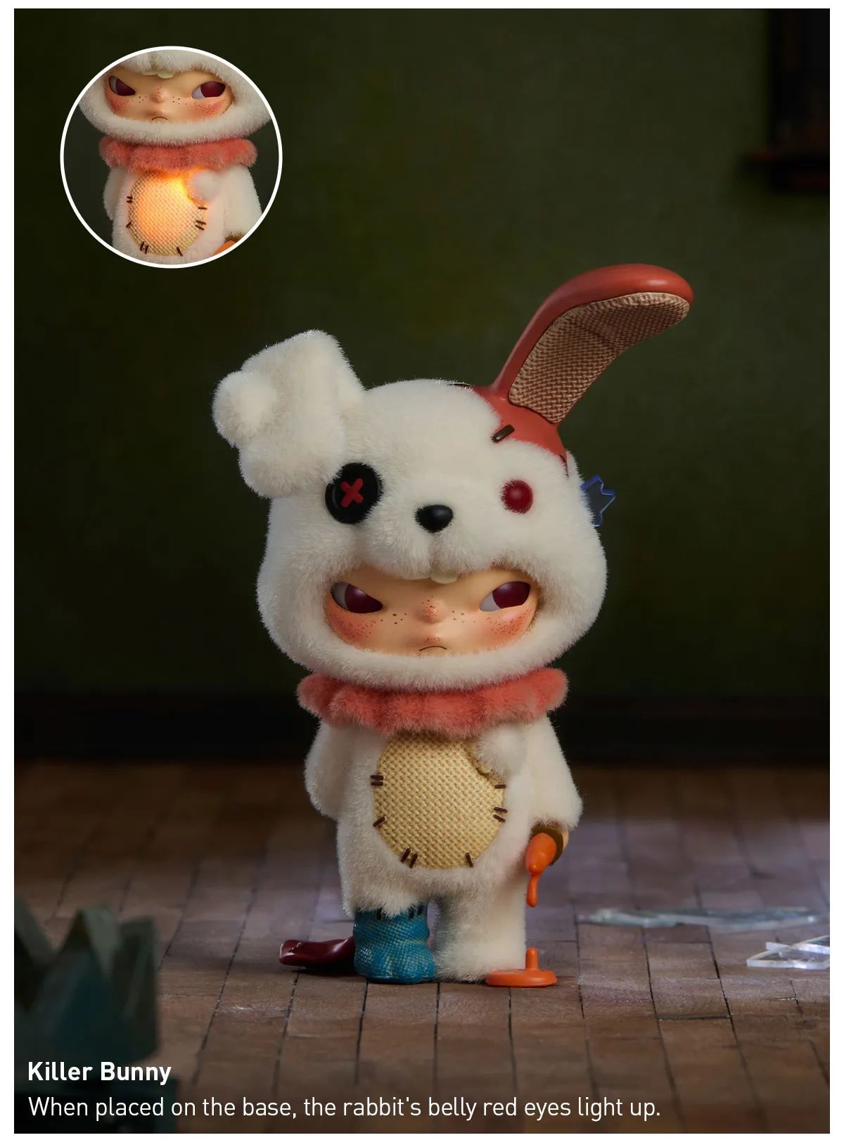 Фигурка сюрприз POP MART Hirono Monsters' Carnival Series-Killer Bunny ...