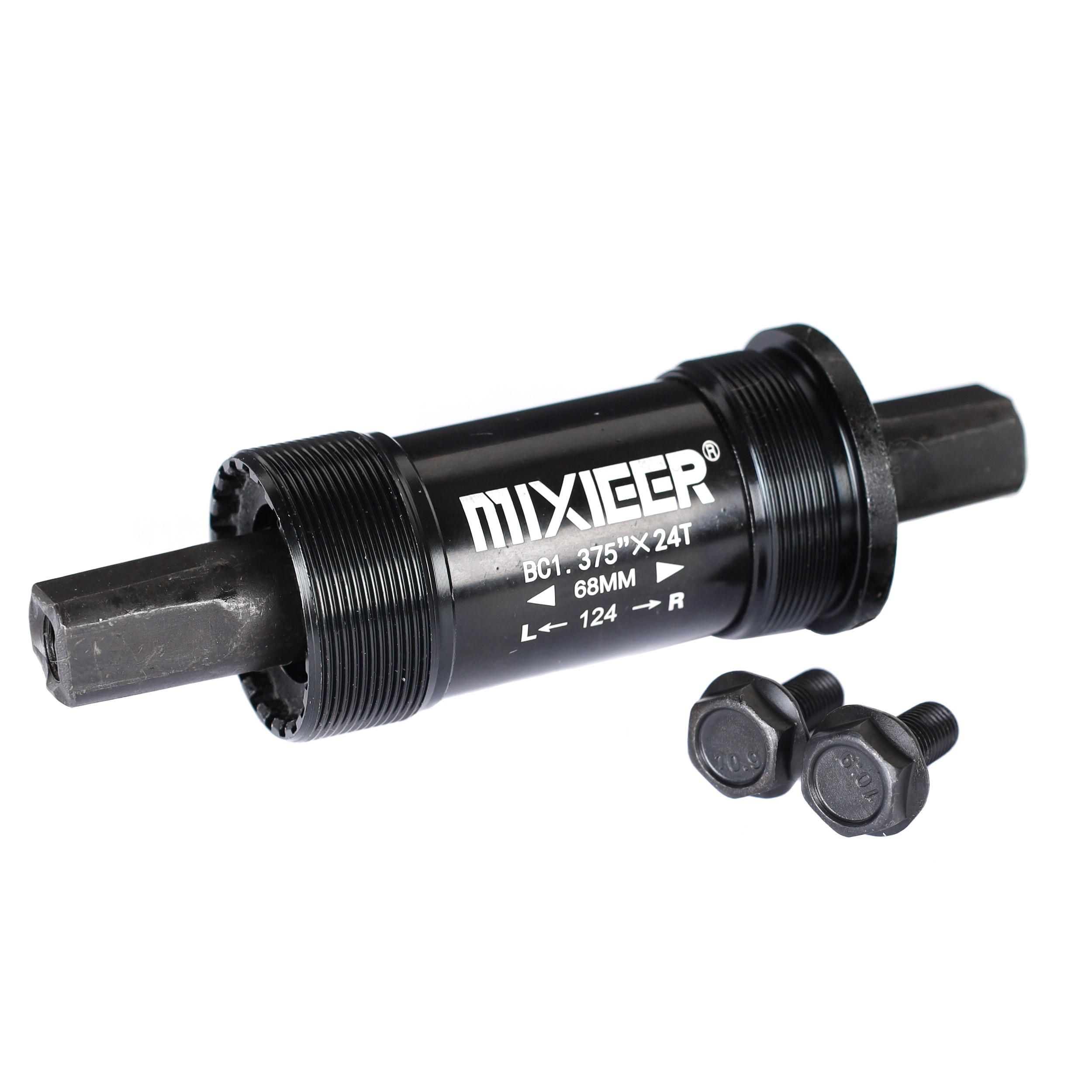 Каретка под квадрат картриджная, MIXIEER BB MX-A125 68x124, пром.подшипники, алюм.чашки и корпус.