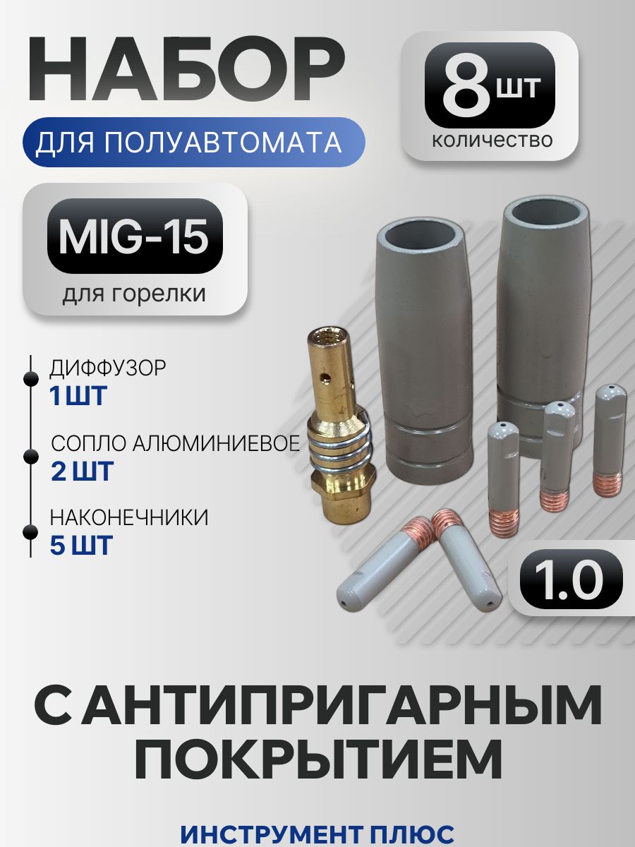 Соплодляполуавтомата,наконечникдлясварочногополуавтомата1мм/алюминий