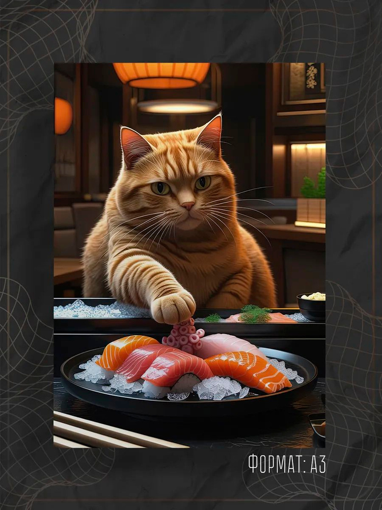 Постер "Кот" #1