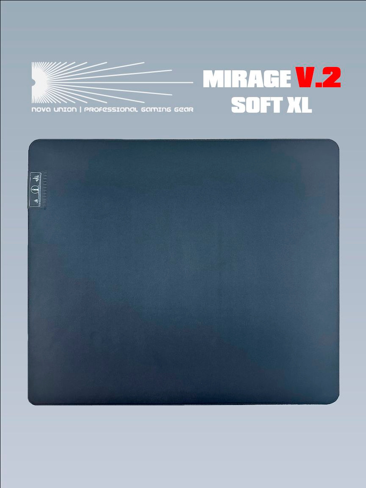 Профессиональный игровой коврик для мыши Nova Union - MIRAGE V.2 SOFT XL BLACK #1