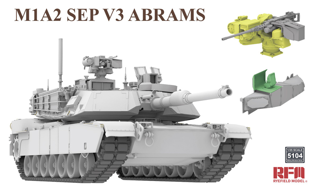 RYEFIELD RM-5104 1/35 Американский боевой танк M1A2 SEP V3 Abrams #1