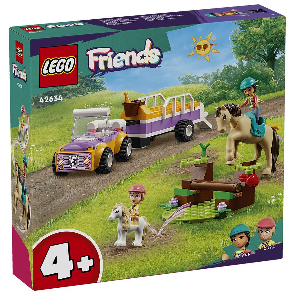 Конструктор LEGO Friends 42634 Прицеп для лошадей и пони - купить с  доставкой по выгодным ценам в интернет-магазине OZON (1438934082)