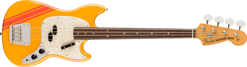 Бас-гитара Fender Vintera II '70s Competition Mustang Bass Rosewood Fingerboard Competition Orange  #1