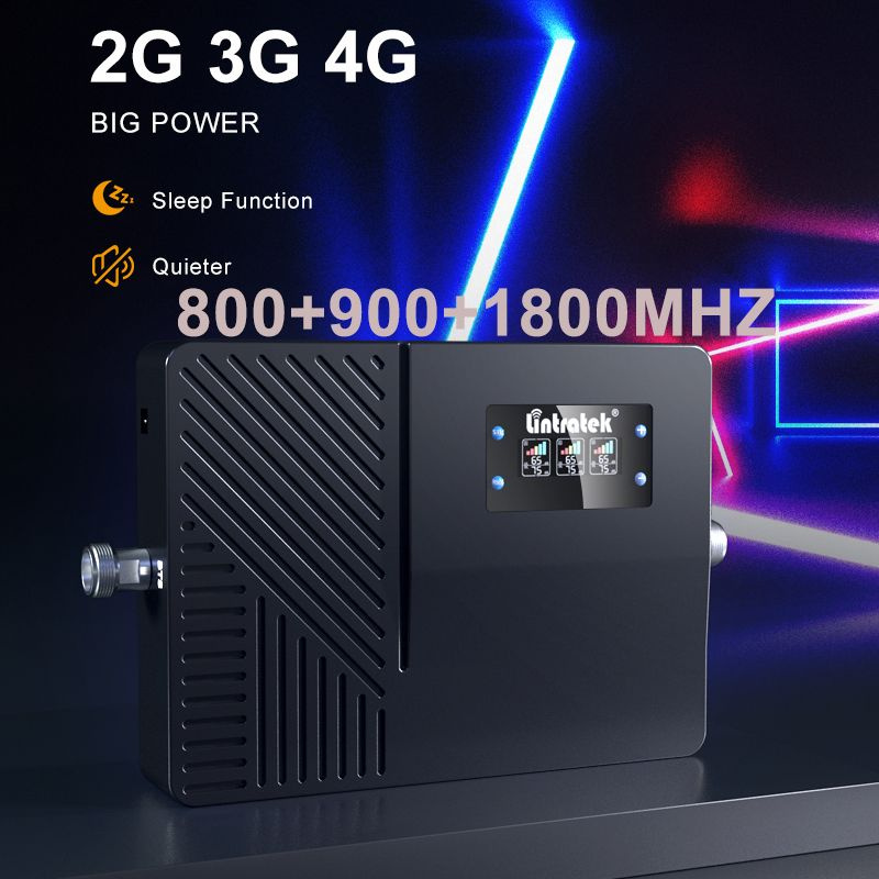 Роутер LINTRATEK Усилитель мобильного сигнала LTE B20 800 900 1800 MHz ...
