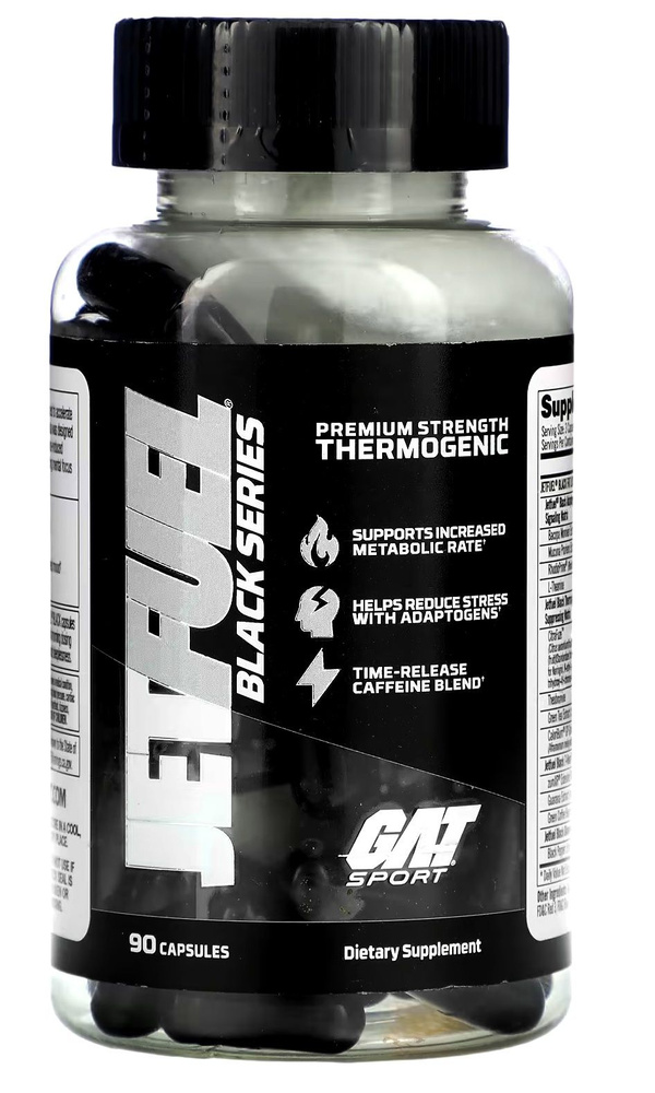 GAT Jet Fuel Black Series 90 caps. / Термогенный Жиросжигатель Премиум ...
