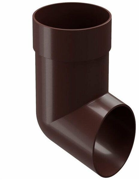 Колено стока Docke Premium пластиковый слив трубы d85 мм шоколад  #1