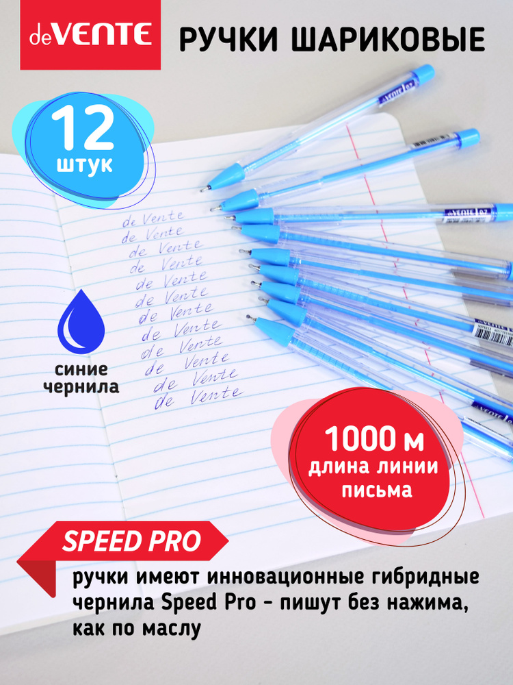 Ручка шариковая серия Speed Pro, d 0,7 мм, ультра гладкое письмо, чернила на масляной основе, игольчатый #1