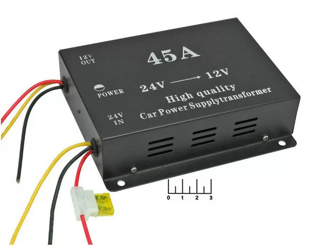 Авто Конвертер 24/12в (45А) Power Buck 45A Six Wires (черный)