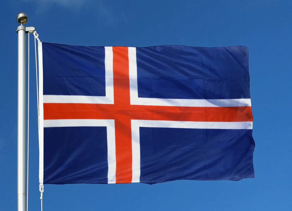 Флаг Исландии 50х75 см с люверсами #1