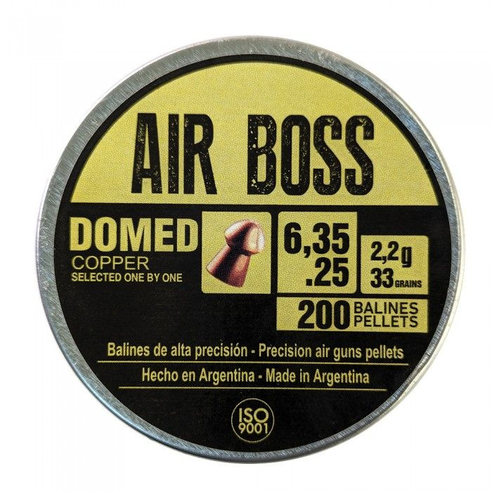 Пули для пневматики APOLO AIR BOSS Domed 6,35 мм 2,2гр (200 шт) #1