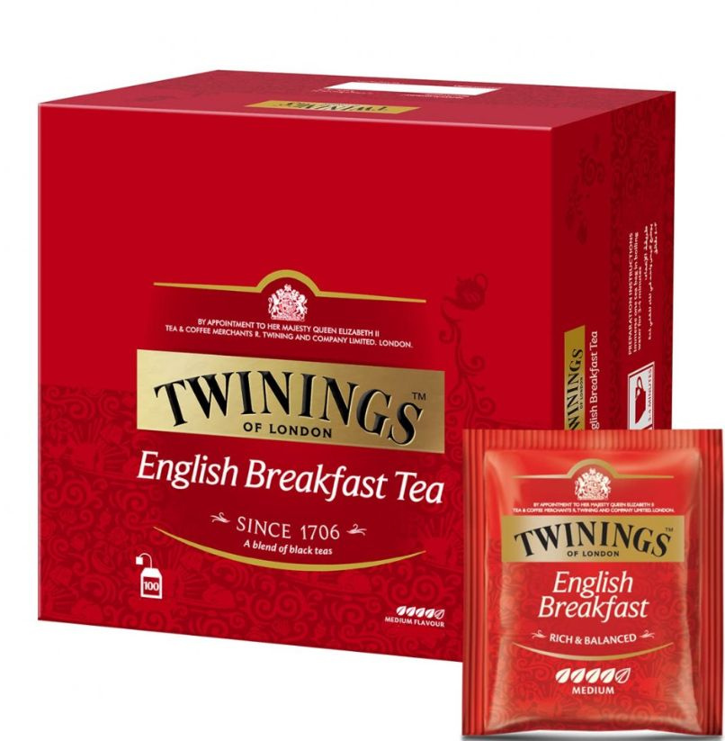 Чай в пакетиках Twinings English Breakfast, 100 шт x 2 г #1