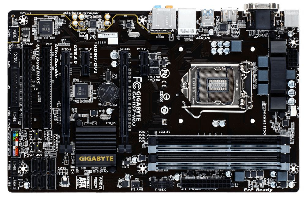 Материнская плата Gigabyte GA-H97-HD3_OEM купить по низкой цене с ...