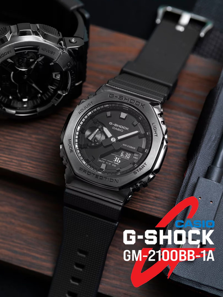 Мужские наручные часы Casio G-Shock GM-2100BB-1A - купить с