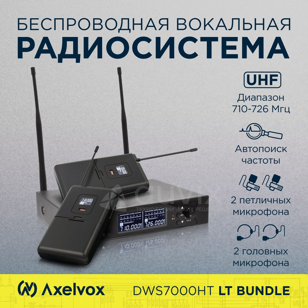 Микрофонная радиосистема Axelvox DWS7000HT (комплектация LT Bundle)  #1