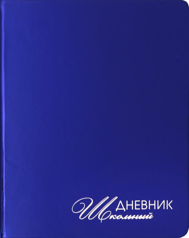 Дневник школьный "Mirrors. Синий" (А5, 48 листов, искуственная кожа, твердый переплет) (ДУКФ194804)  #1