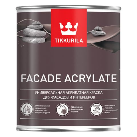 Краска фасадная Facade Acrylate A гл/мат 9 л Tikkurila #1