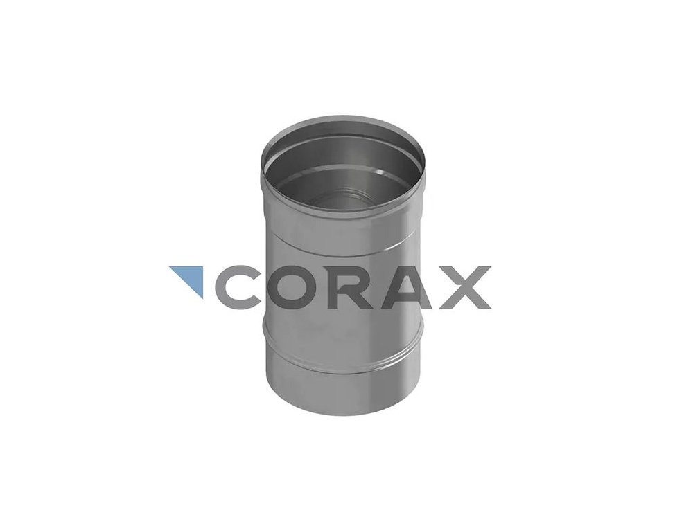 Труба для дымохода Corax D 100 (нерж 0.5 мм) 0.25м #1